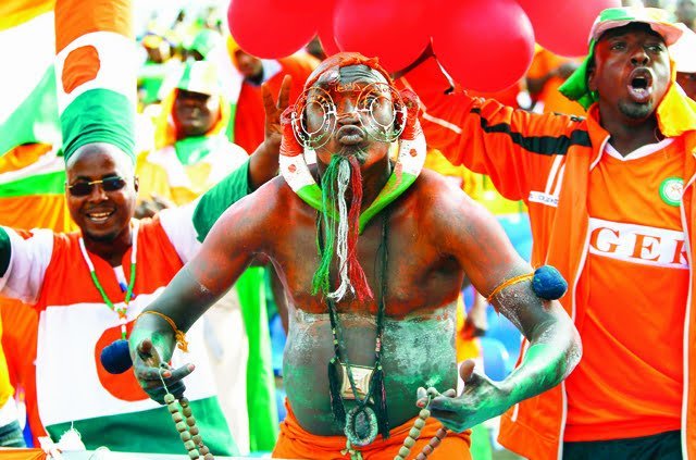 Torcida do Níger, seleção estreante na CAN 2012