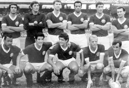 Neuri e o time do Palmeiras na época