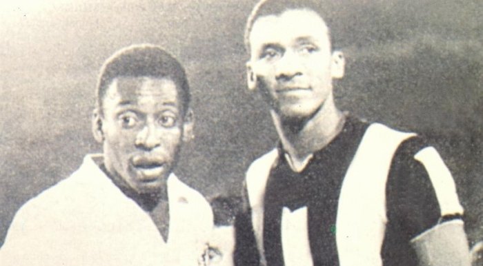 Spencer e Pelé na final da Libertadores de 1962