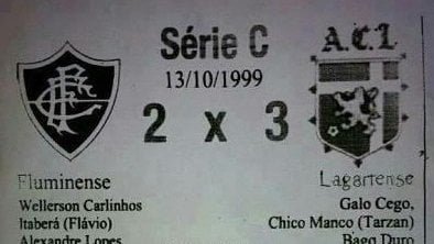 Lagartense 3 x 2 Fluminense: você sabe que este jogo nunca existiu ...