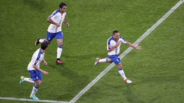 Giaccherini fez gol contra a Bélgica